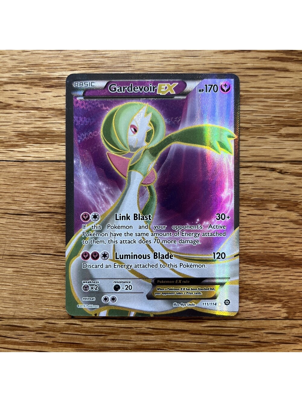 Gardevoir EX 111/114 Steam Siege Holo Pokemon LP